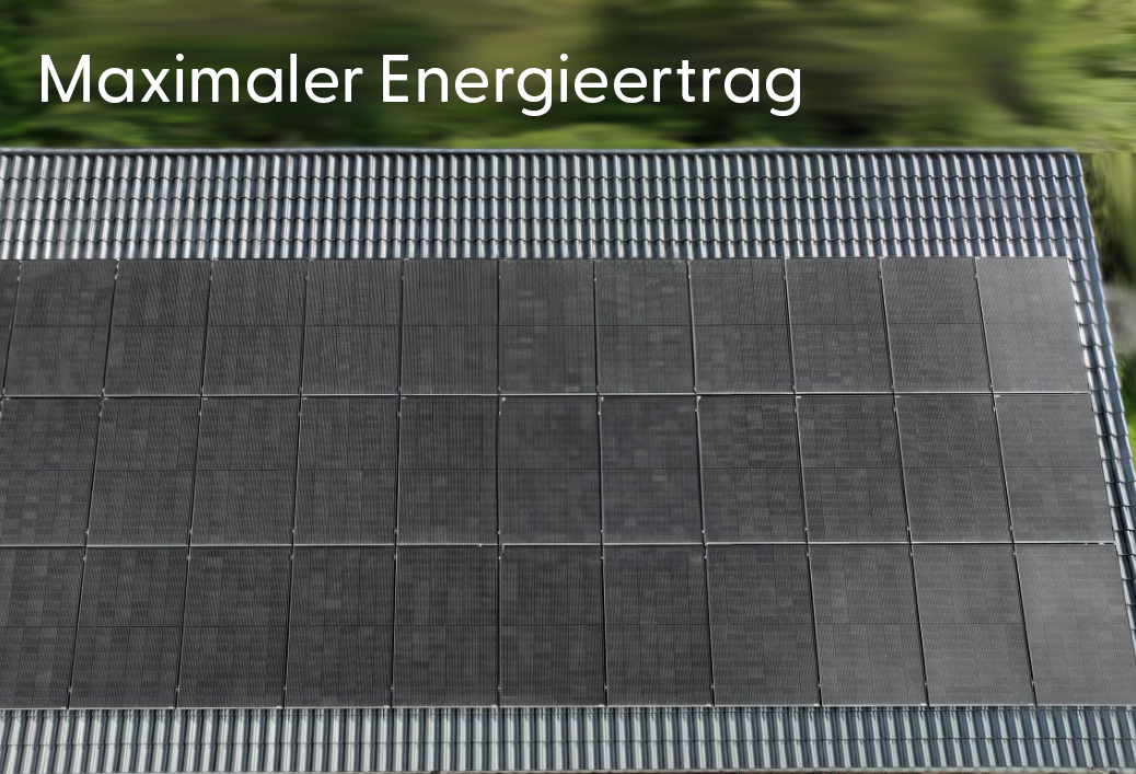 Leistungsstärkste SolarlösungGrösstmöglicher KlimabeitragMaximaler EnergieertragHoher Autarkiegrad